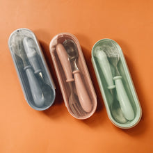 Load image into Gallery viewer, YIPEE BABY STAINLESS FORK AND SPOON SET
