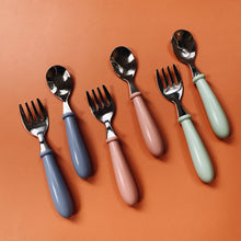Load image into Gallery viewer, YIPEE BABY STAINLESS FORK AND SPOON SET