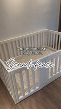 Load and play video in Gallery viewer, BAMBINA SCANDI FENCE (minimalist playfence)
