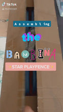 Load and play video in Gallery viewer, BAMBINA STAR PLAYFENCE (free musical toy till supplies last)
