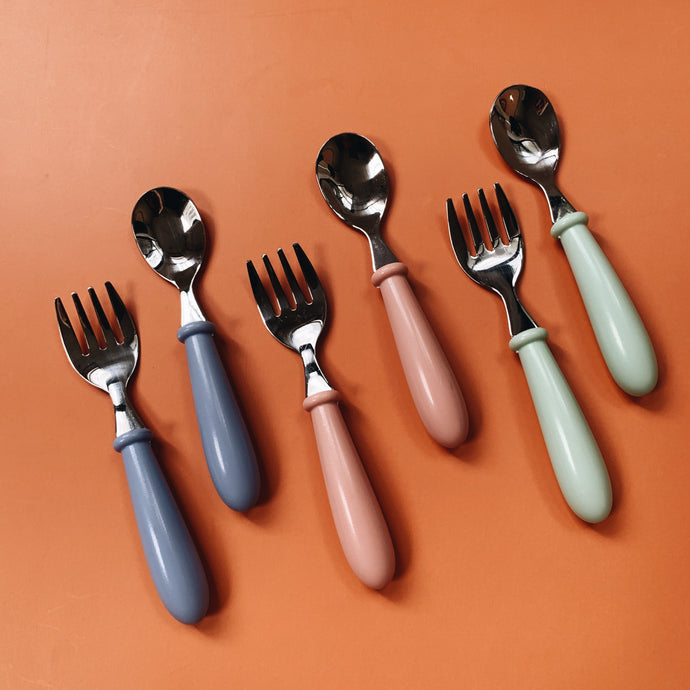 YIPEE BABY STAINLESS FORK AND SPOON SET